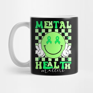 Mental Health Matters I Wear Green Mental Health Awareness Mug